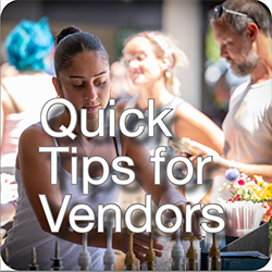 Quick Tips for Market Vendors